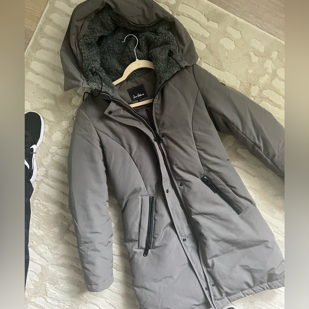 Sam Edelman Gray Hooded Women's Jacket (Small)